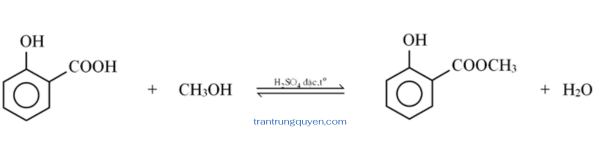 phản ứng tạo methyl salicylate, bài 3 trang 13 sgk cánh diều hoá 12